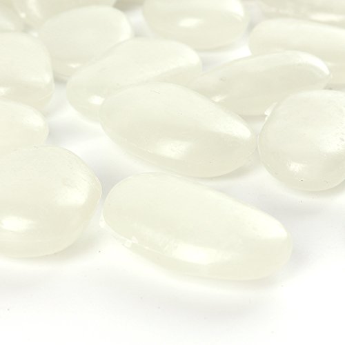 Image of Shiny Stone Glow in the Dark Pebbles, Blue Green, 3-4cm | 400g /14.1oz