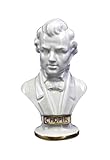  Wagner & Apel Porzellan-Büste Chopin mit Goldener Schrift