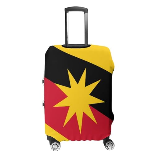 Flag of Sarawak Luggage Covers Washable Travel Suitcase Cover Elastic Baggage Protector4