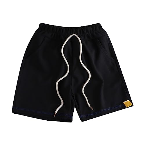 Boys Baggy Athletic Shorts with Pockets Causal Active Jogger Shorts Elastic Waist Pull-On Jogger Sweatpants