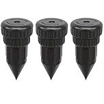 3 Pcs Key Hider Outside, Garden Key Hider with Hidden Safe, Security Key Box for Outside, Keybox with Code Outdoor, House Safe, Water Spray Heads Key Storage Units, Black Design