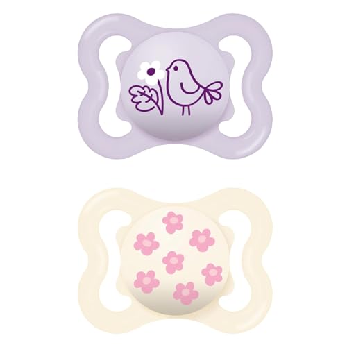 MAM Supreme Schnuller im 2er-Set, Baby Schnuller für eine gesunde Zahn-...