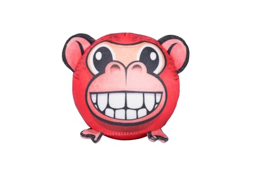 Red Dingo Durable Ball Toy Monkey 10 cm