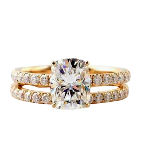 Bague de fiançailles moissanite le cadeau idéal pour femme unique