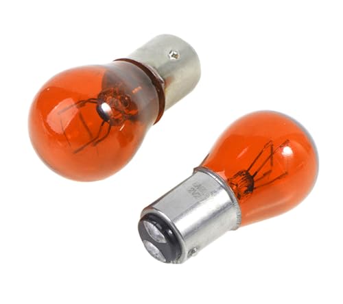 ShuoHui Rot Rück- Bremslicht Lampe BAY15d P21/5 Rot Watt P21/5W 12V KFZ-Lampe Bremslicht Rücklicht Glühlampe Kugellampe (10)