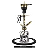 Amy Deluxe German hookah shisha set, 124.03 Alu Drum Mini (gold-black)