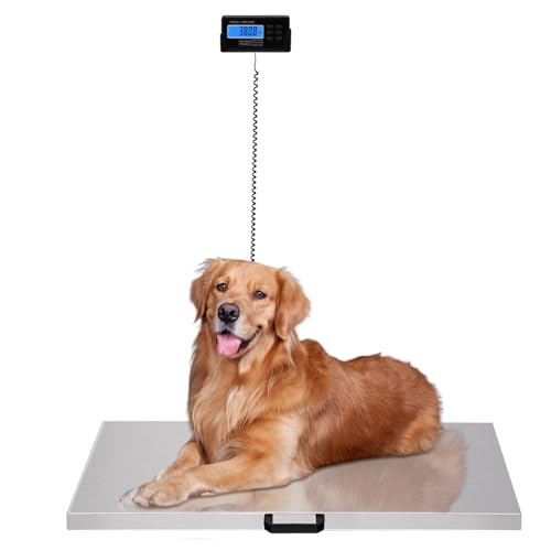 CILDON Digital Pet Scale for Medium-Small Dogs/Large Cat, with 3 Weighing Modes(kg/oz/lb), Max 440Lbs, Precision 0.22lb, Great Option as a Scale for Small/Big Animals