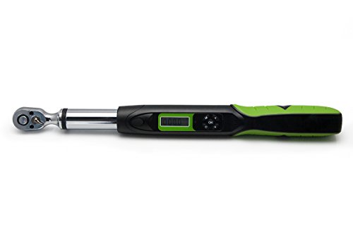 Black Friday - 40% OFF AMTAST Digital Torque Wrench 3/8 Inches Drive Electronic Torque Wrench with Buzzer 6.75 N.m ~135 N.m, 100 Records Data Storage, 420mm