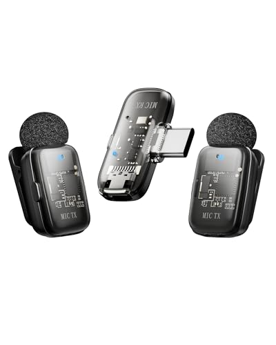 Image of Wireless Lavalier Microphone for iPhone iPad Android with Charging Case,Lapel Mic with Noise Reduction,36H Battery Life, Plug and Play Mini Microphone for Video Recording,YouTube,Vlog,Live Streaming