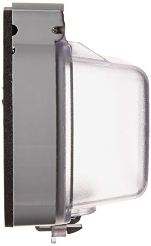 Leviton 5981-Ucl While-In-Use Cover For Gfci/Decora Duplex And Single Outlet, Horizontal, Clear #TOP2