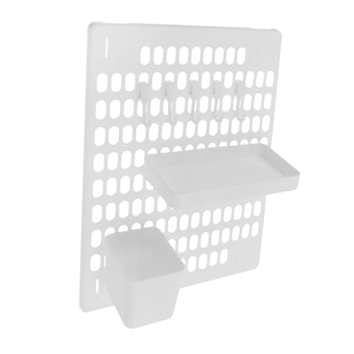 OSOLADY 1 Set Pegboard Wall Panel Pegboard Wall Panel Large Dorm Pegboard White Wall Mount Pegboard Panel