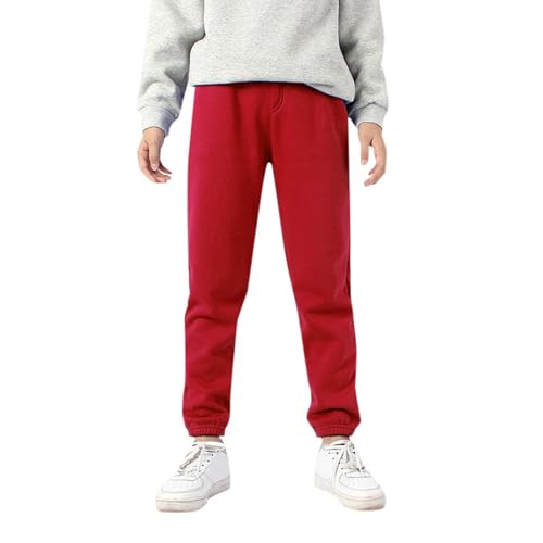 Pantalon actif enfant rouge anti-déchirure pour le jeu quotidien