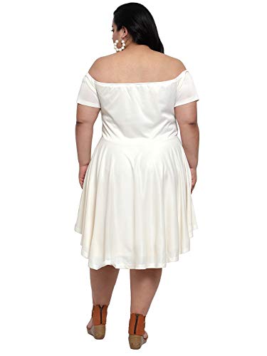 Image of Flambeur Women's Hosiery & Polyester Knee-Length Casual Dress