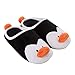 Chtom Enfants Enfants Peluches Pantoufles pnguinwith Pom Pom Balle Hiver Hiver Hiver Hiver Hiver Joker Enfants Pantoufles Pantoufles d'intérieur 1 Paire Noir Blanc