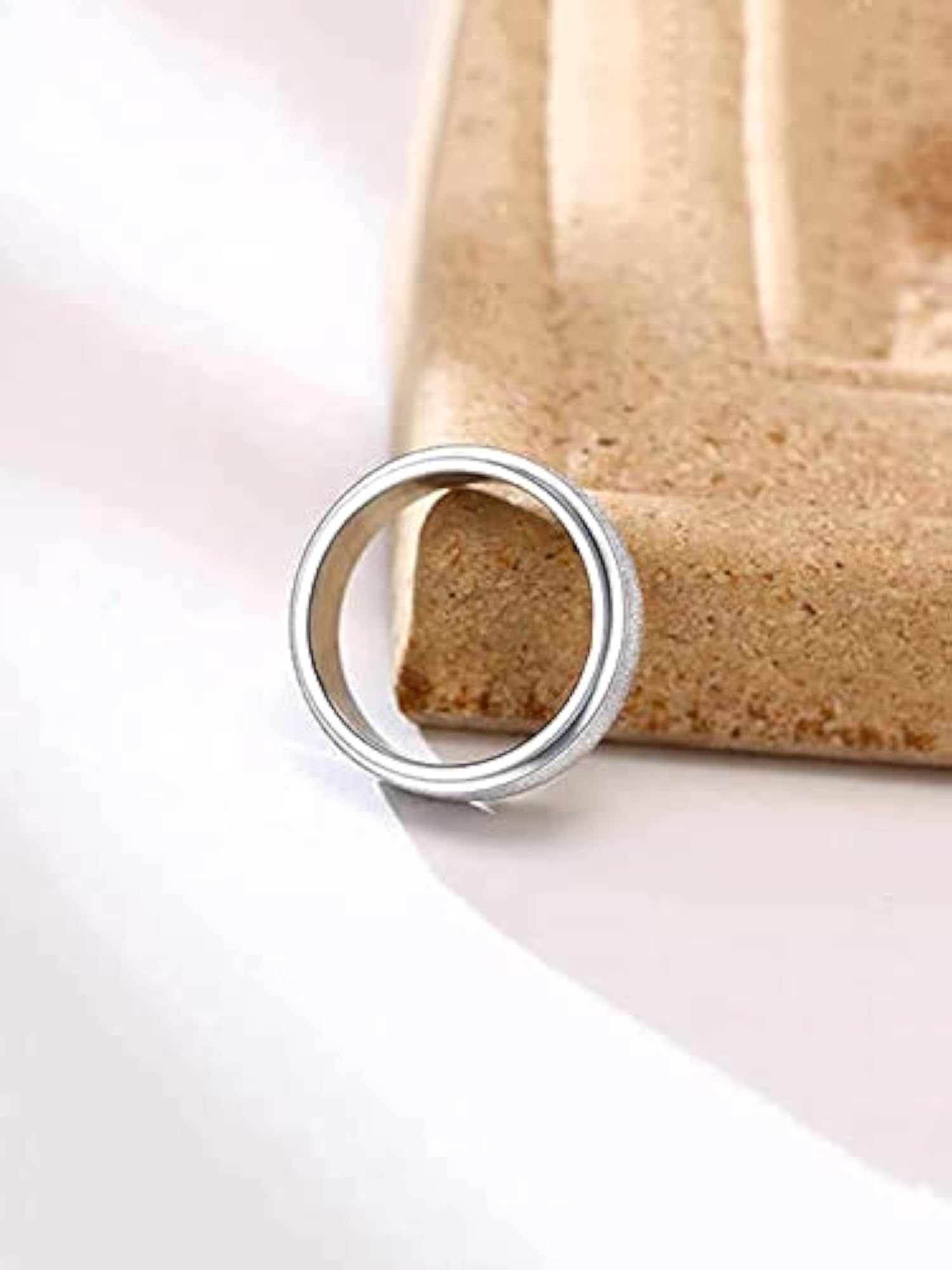 Stainless Steel Spinner Revolving Finger Ring, Stylish Accessory