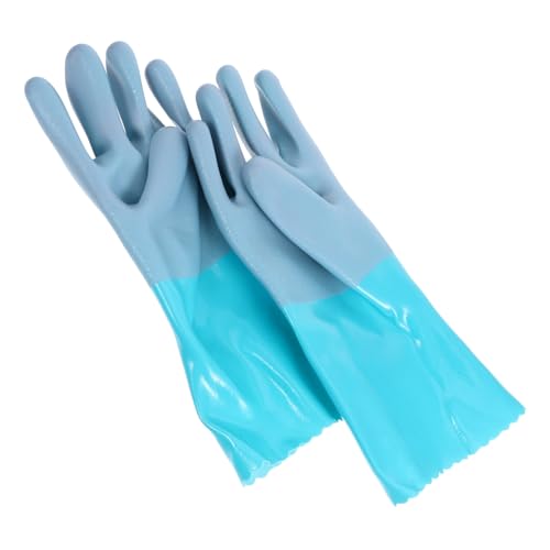 DECOMELODY Guantes Antideslizantes para Limpieza de Pescado Protección contra Pinchazos y Comodidad para Trabajo con Peces y Mariscos Guantes Resistentes de Goma para Mujer y Hombre