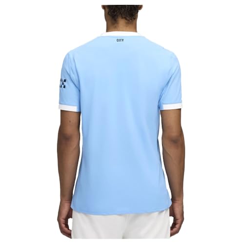 PUMA Mens Manchester City F.C. Crew Neck Short Sleeve Home Jersey Authentic Casual - Blue - Size XXL - image 2