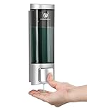 Single 200ML Soap Dispenser Bathroom Wall Mounted Shower Gel Shampoo and Conditioner Dispenser Kitchen Dish Detergent Container Hand Body Wash Liquid Soap Dispenser for Home Hotel Restaurant