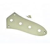 KAISH USA Specs Metal J Bass Control Plate Aluminio Anodizado Jazz Bass JB Control Plate con 3/8 'CTS Pot Holes para American/Mexican Jazz Bass Gold