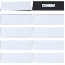 10 Pack Name Tag Pin, Personalized Blank Name Tags with Clips for Office Workers Business and Personal Use, 1.5 X 3 Inch