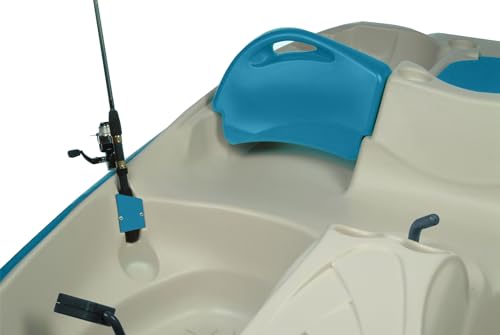 Sun Dolphin Sun Slider 5 Seat Pedal Boat with Canopy, Perfect for Family Fun & Recreational Lake Boating, Sturdy Design, Built-in Cooler & Storage Area, Carries Weight Up to 530 lbs (Ocean-8ft)