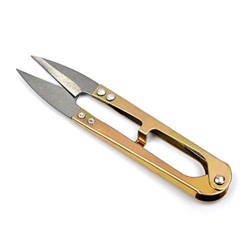 Sunlera Fil de Coupe Ciseaux U Shape Scissor Craft Broderie Couture Tout Cutter Crafting Clipper (3pcs)