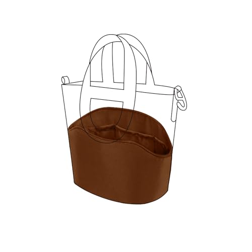 DGAZ Organizador de bolsa sedoso macio para bolsas Hermes In The Loop 18/23, bolsa de mão luxuosa de seda em modeladores de bolsa (18, ouro)