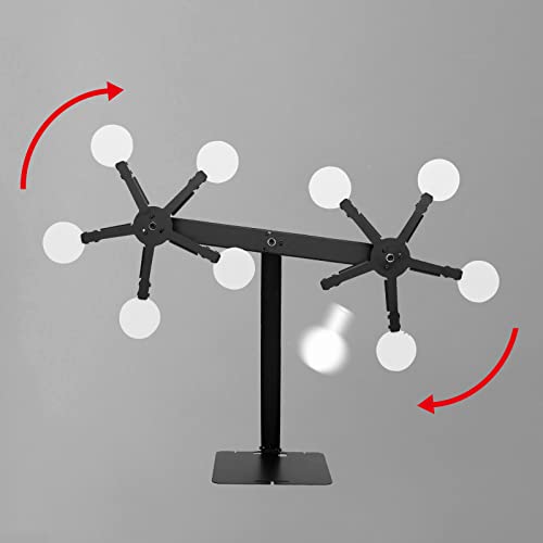 Atflbox Resetting And Rotate The Metal Shooting Target Stand With 10 Steel Plates For Pistol Airsoft Bb Guns (Double Star Plus) #TOP2