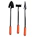 HOMEGARDEN 3 Piece Long Handled Mini Garden Tools Set | 7.5
