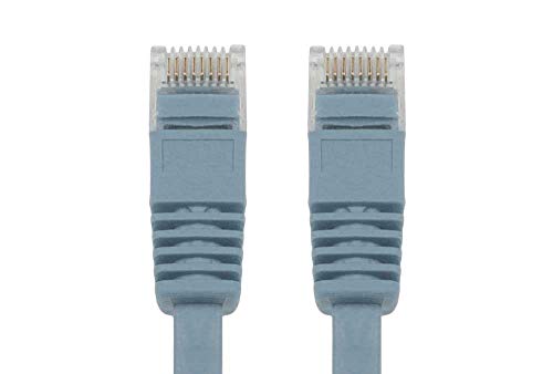 20 ft Cat 6 Unshielded (UTP) Flat Ethernet Network Cable - Blue