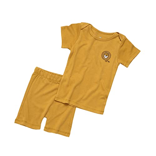 Cocoon Care| Bamboo Muslin Fabric Half Sleeves Tshirt & Short Set For Boys & Girls|Cute Print & Color| Summer Wear| Clothing Set For Baby