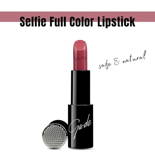 Image of GA-DE Selfie Full Color Lipstick, 860 - Long Lasting High Pigment Lipstick with Argan Oil - Creamy Radiant Shine and Hydrating Benefits - 0.14 oz