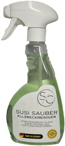 Susi Sauber Detergente multiuso, flacone spray da 500 ml, potente, sgrassante e igienico, per casa, cucina e bagno