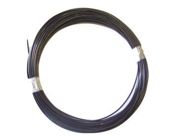 1/16 Coated to 3/32 Diameter, 7x7 Construction, Black Vinyl Coated Cable (50 ft Coil)