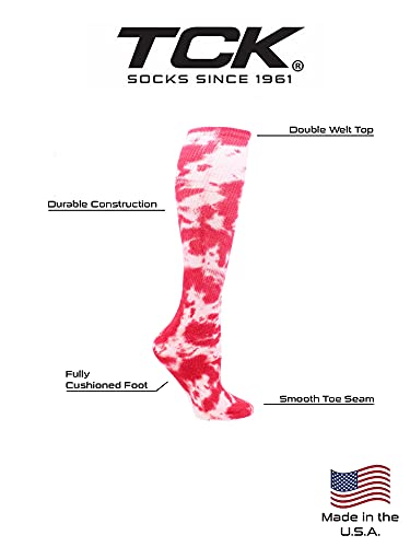 Image of Tie Dye Multisport Tube Socks Soccer Softball Volleyball for Girls Boys Women and Men Youth and Adult