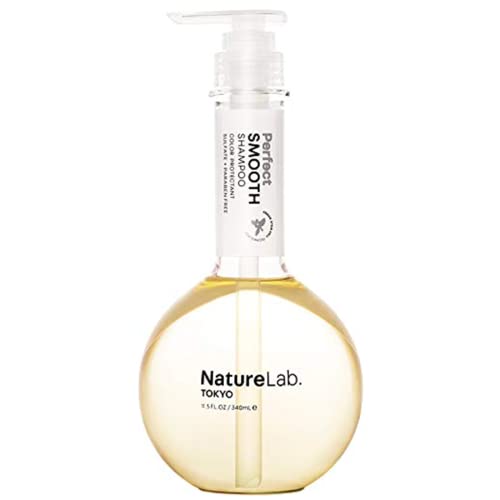 NatureLab.TOKYO Perfect Smooth Shampoo: Weightless Frizz Control for Smoother Healthier Hair and Scalp I 11.5 FL OZ / 340ml