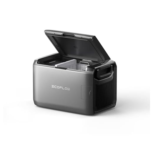 Frigorifero EF ECOFLOW GLACIER Classic 55L frigorifero congelatore portatile a due zone, raffreddamento autonomo 39h, refrigeratore da campeggio per esterno, pesca, vita in furgone, viaggi in auto e fuori rete