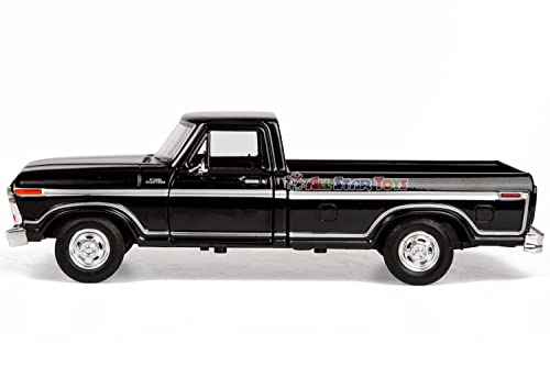 Motormax 1979 Ford F-150 Pickup Classic F150 Pick Up Truck 1:24 Diecast Collectible Model Car Black 79346 All Star Toys Exclusive #TOP3