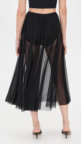 Norma Kamali Women's Flared Skirt to Midcalf with Panty3