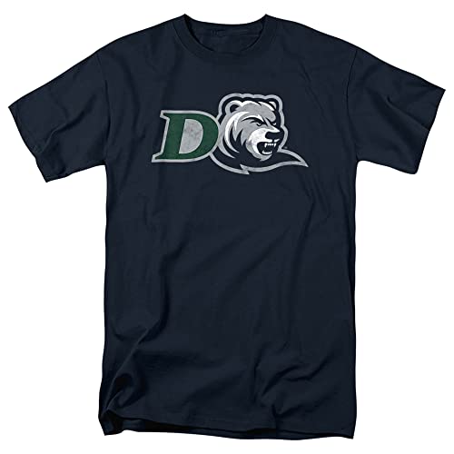 LOGOVISION Official Collegiate Distressed Primary Logo Adult T-Shirt Collection, Drew University, Large