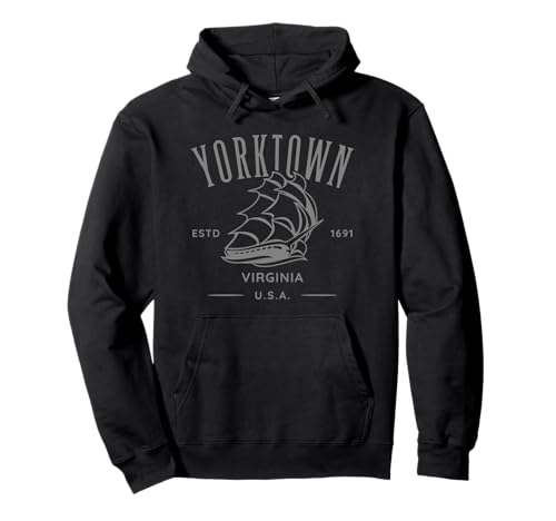 Yorktown Virginia Old Tall Segelschiff Design Pullover Hoodie