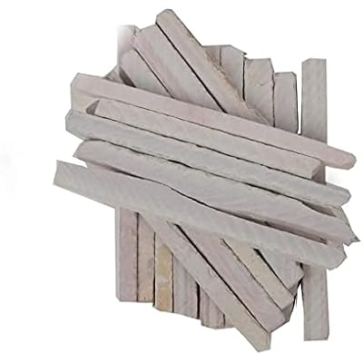 Earthy Goodies Edible Natural Limestone Slate Bars - Pack of 50 (325 grms) White Chalk Pencils