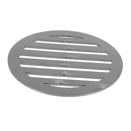 CIMAXIC partes de la parrilla de carbón barbacoa exterior cocina de camping utensilios para barbacoa parrilla de barbacoa rejilla de de fondo de hierro parrilla redonda planchar Grey