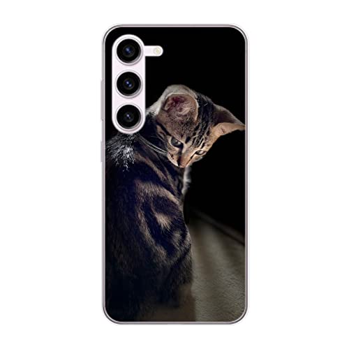 Coque Samsung Galaxy S23+ König Design en TPU antichoc motif jeune chat