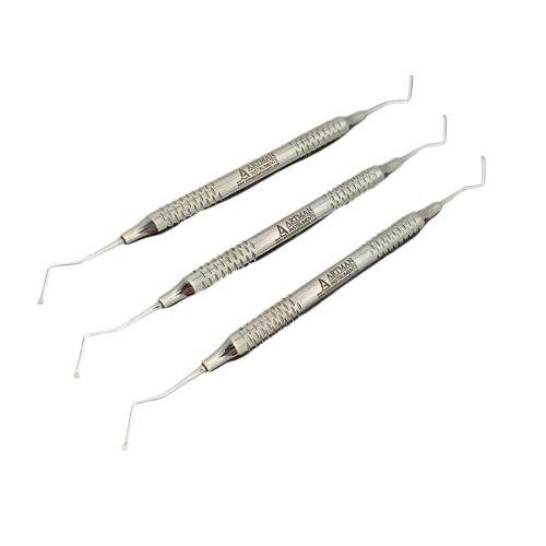 Dental Excavator Double Ended1.5 And 2 Mm Set Of 3 Restorative Endodontic Tool Slip Resistant Handle Artman Instruments #TOP14