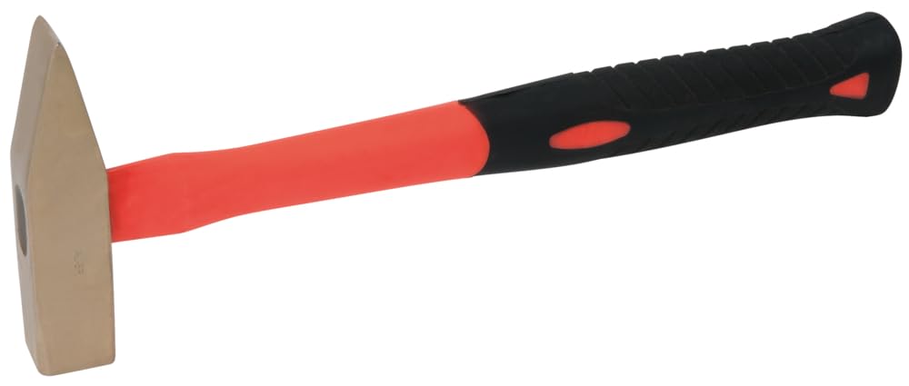 KS Tools 963.2022 Martillo de bola BRONZEplus 800 g, con mango de fibra de vidrio