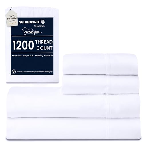 SGI 1200 Thread Count Supima Cotton King Sheet Set
