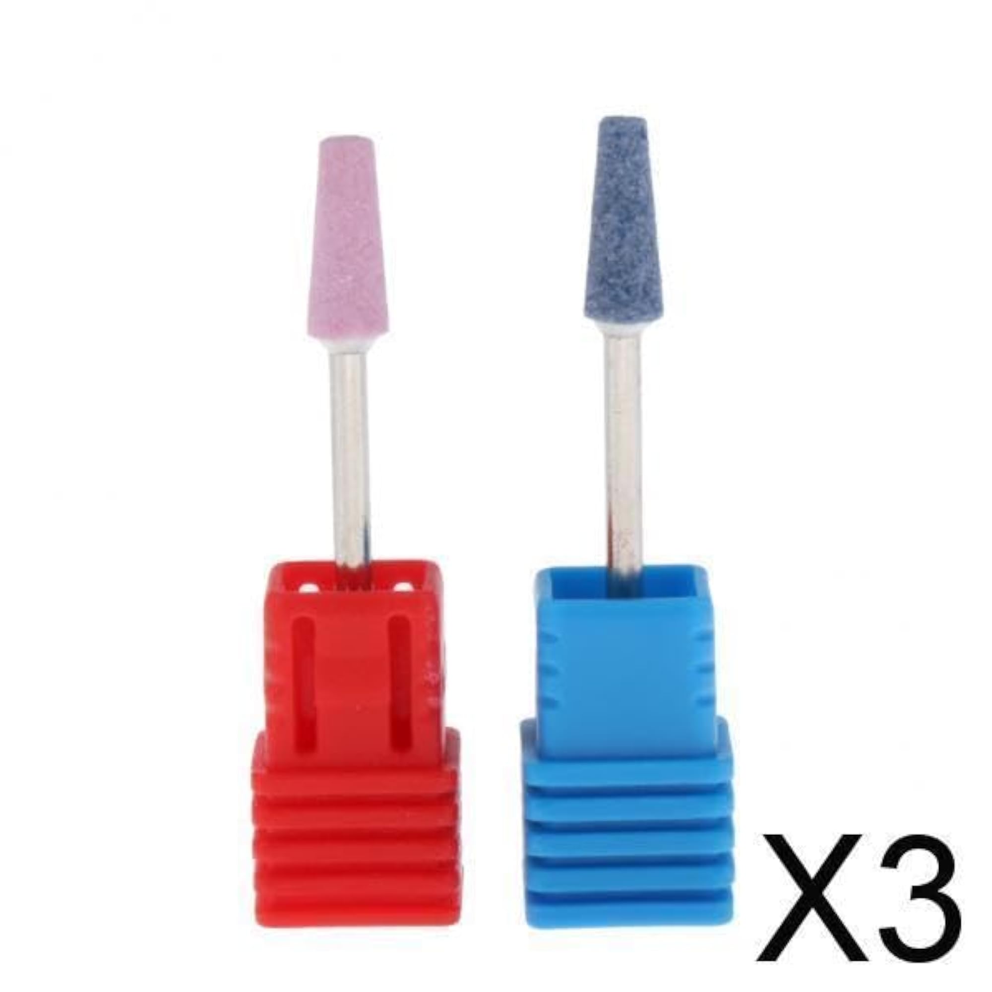 Diamond Nail Art Drill Bits Manicure Electric Polishing Head Set, 2 Pcs