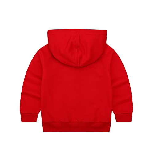 DINGDONG'S CLOSET Kid Toddler Boy Girl Solid Multi-Color Basic Cotton Hoodie Hooded Zip Up Sweatshirts Pullover Jacket2