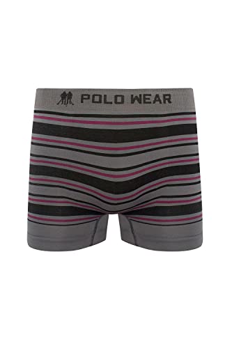 Kit 10 Cuecas Boxer Polo Wear Listrada Sortida